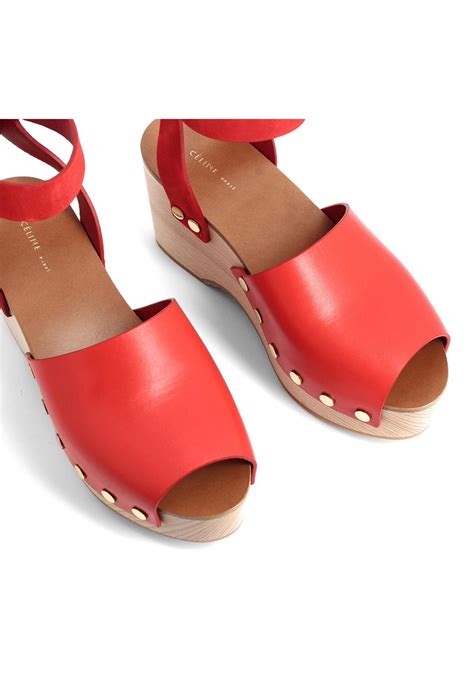 celine sneakers red|second hand fur Celine sandals.